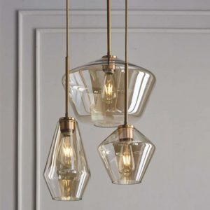 Geo Glass Drop Light
