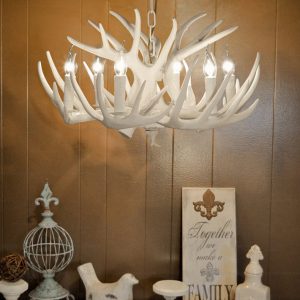 Faux Antler Chandelier