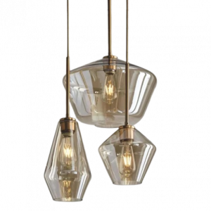 Geo Glass Drop Light