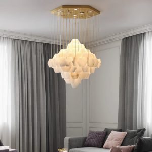 Astor Alabaster Chandelier (Round)